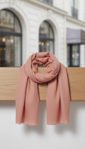 Foulard doux corail blush