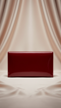 Pochette laquée rouge parisien