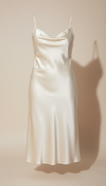 Robe nuisette satin crème