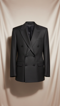 Blazer croisé noir charbon