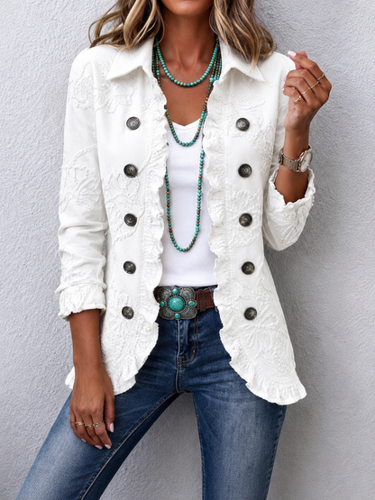Veste Femme Chic Plissé