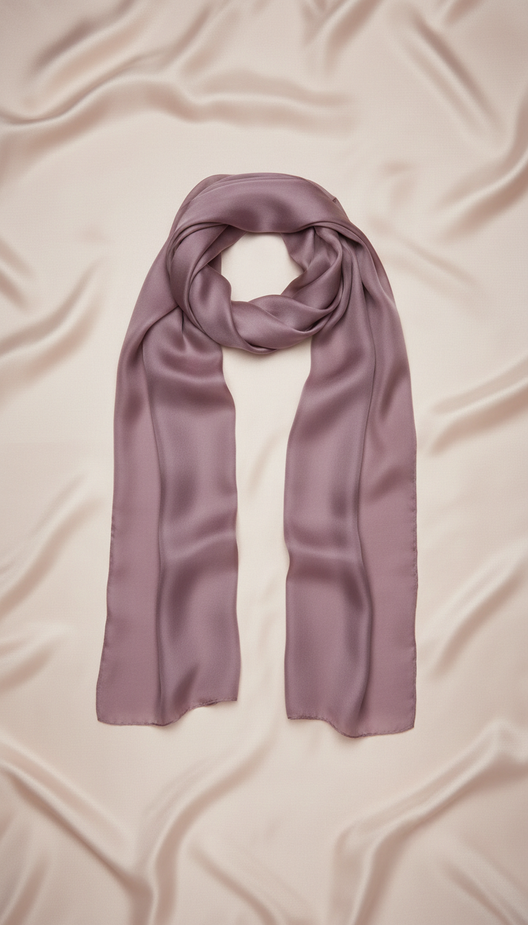 Foulard soie vieux rose